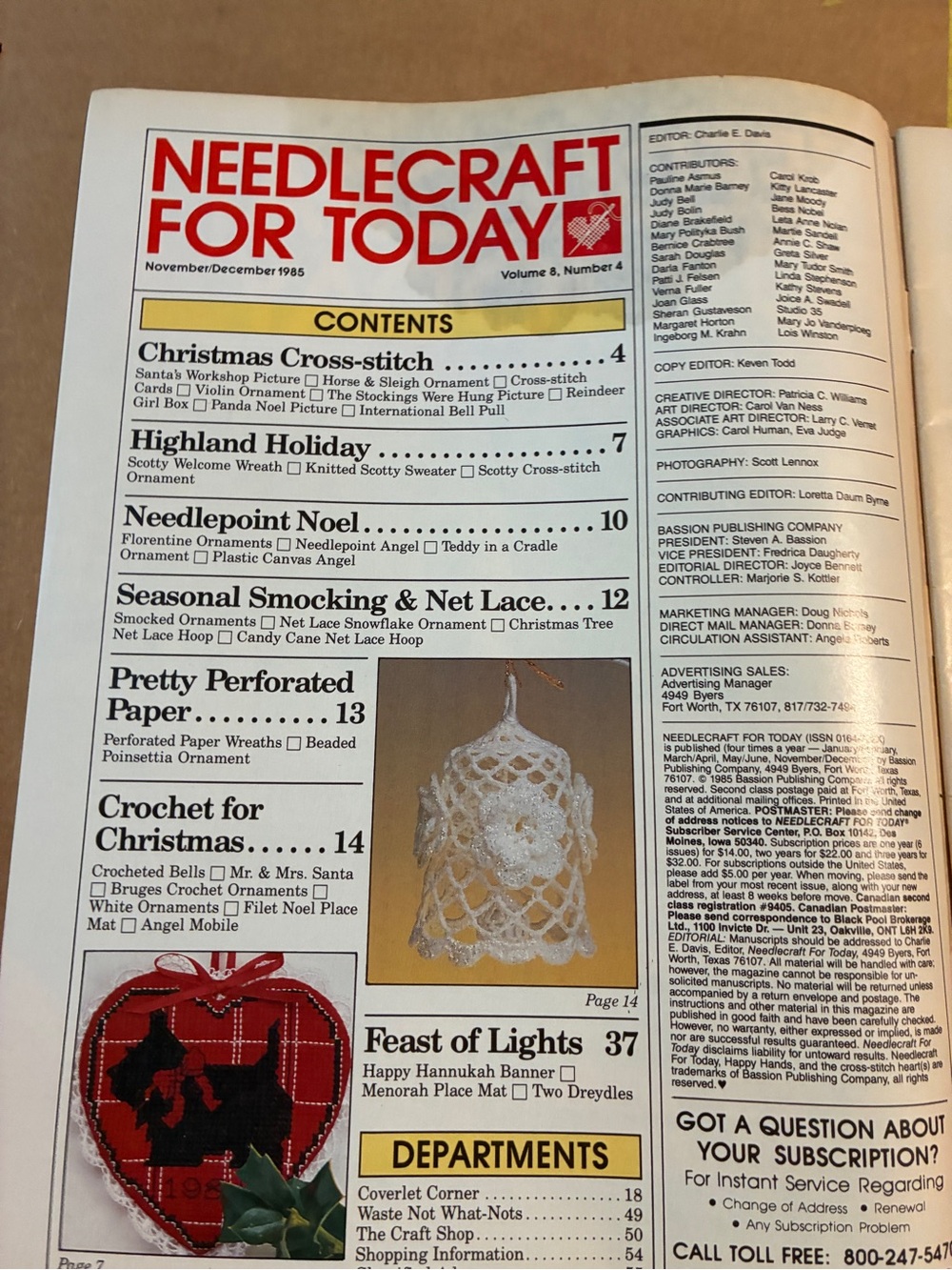 Christmas Needlework & Cross Stitch Holiday Craft Magazines 3 - Picture 3 of 13